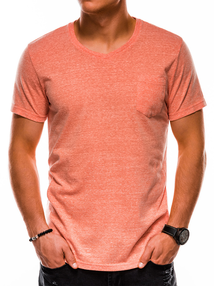 Pánske tričko bez potlače - oranžová S1045