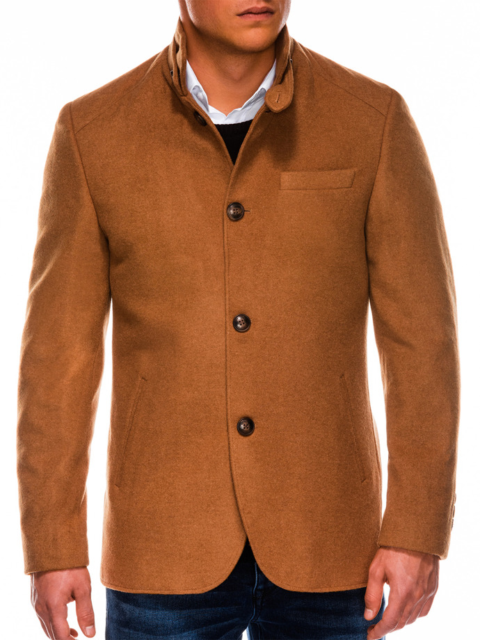 Pánsky kabát - hnedá C427