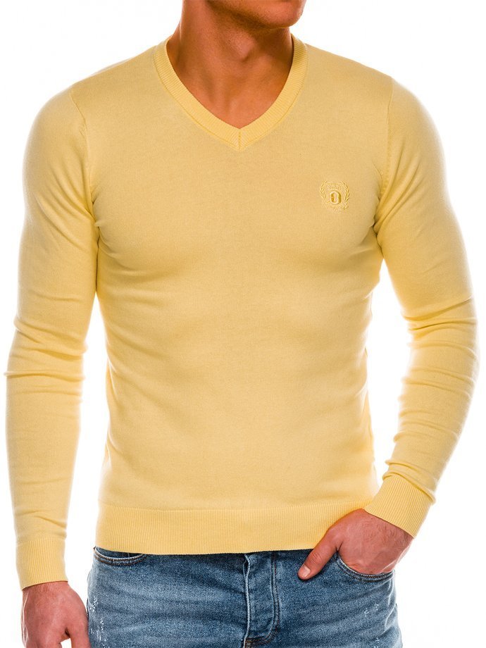 Pánsky sveter - svetlo žltá E74